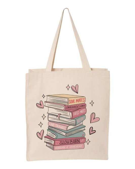 Romantasy Books Canvas Tote Bag