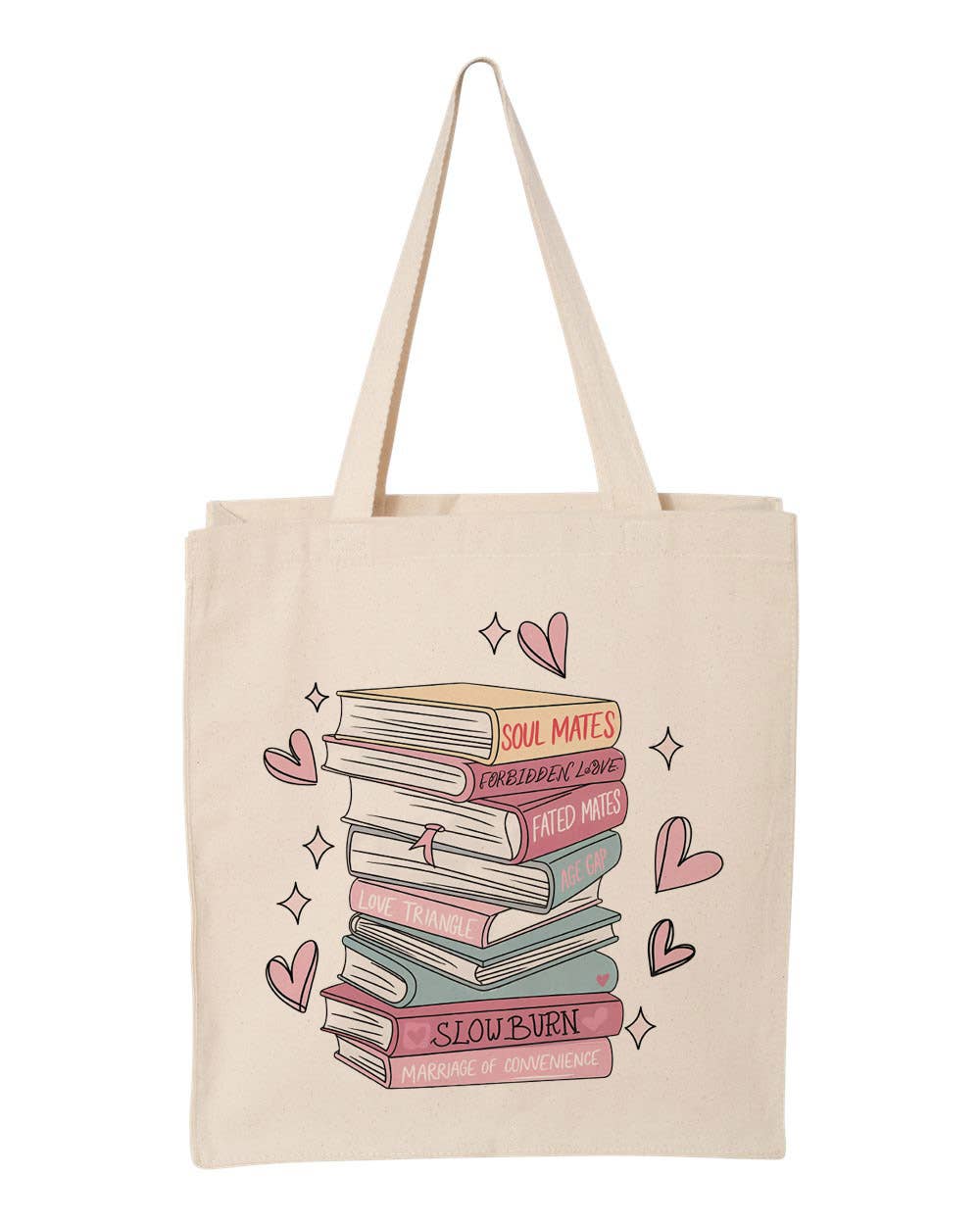 Romantasy Books Canvas Tote Bag