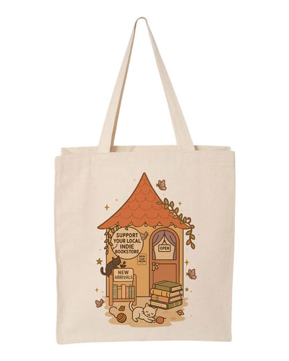 Local Indie Bookstore Canvas Tote Bag